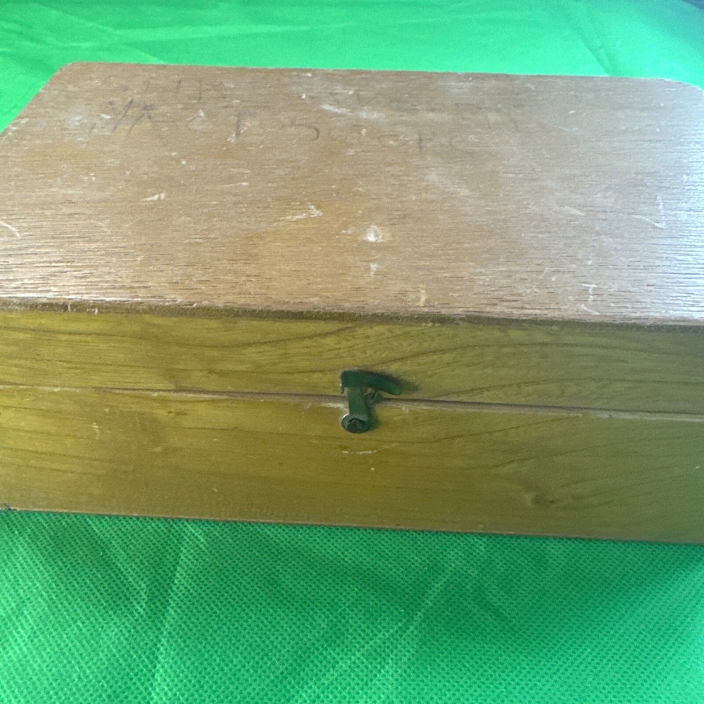 VINTAGE Toc Optics Student Microscope, In Wooden Box.