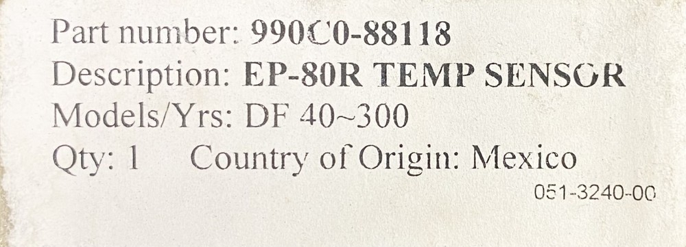 Suzuki EP-80R / 990C0-88118 , Temperature Sensor