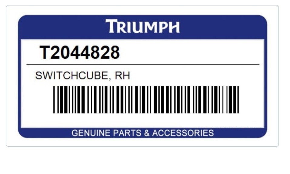 *NEW! Right Side Switchcube Handlebar Pod OEM Triumph Start / Stop Button Switch