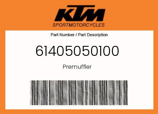 KTM Genuine Premuffler - 61405050100