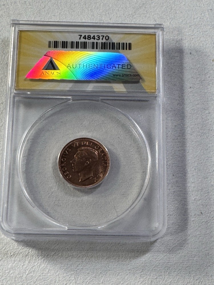 1949 Canada 1 Cent Graded MS 65 RD by ANACS
