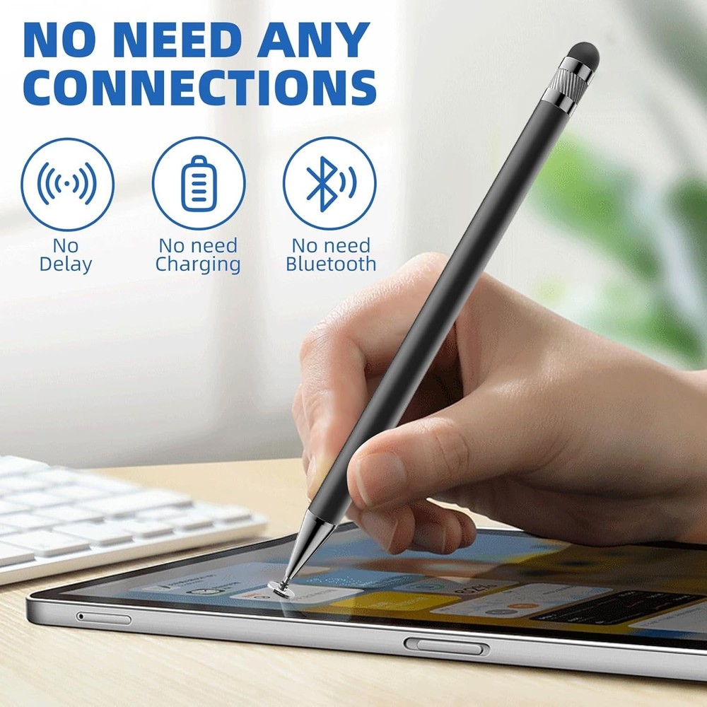 Smooth Disc Tip Stylus Pen for Accurate Touch Inputs - Lightweight & Portable