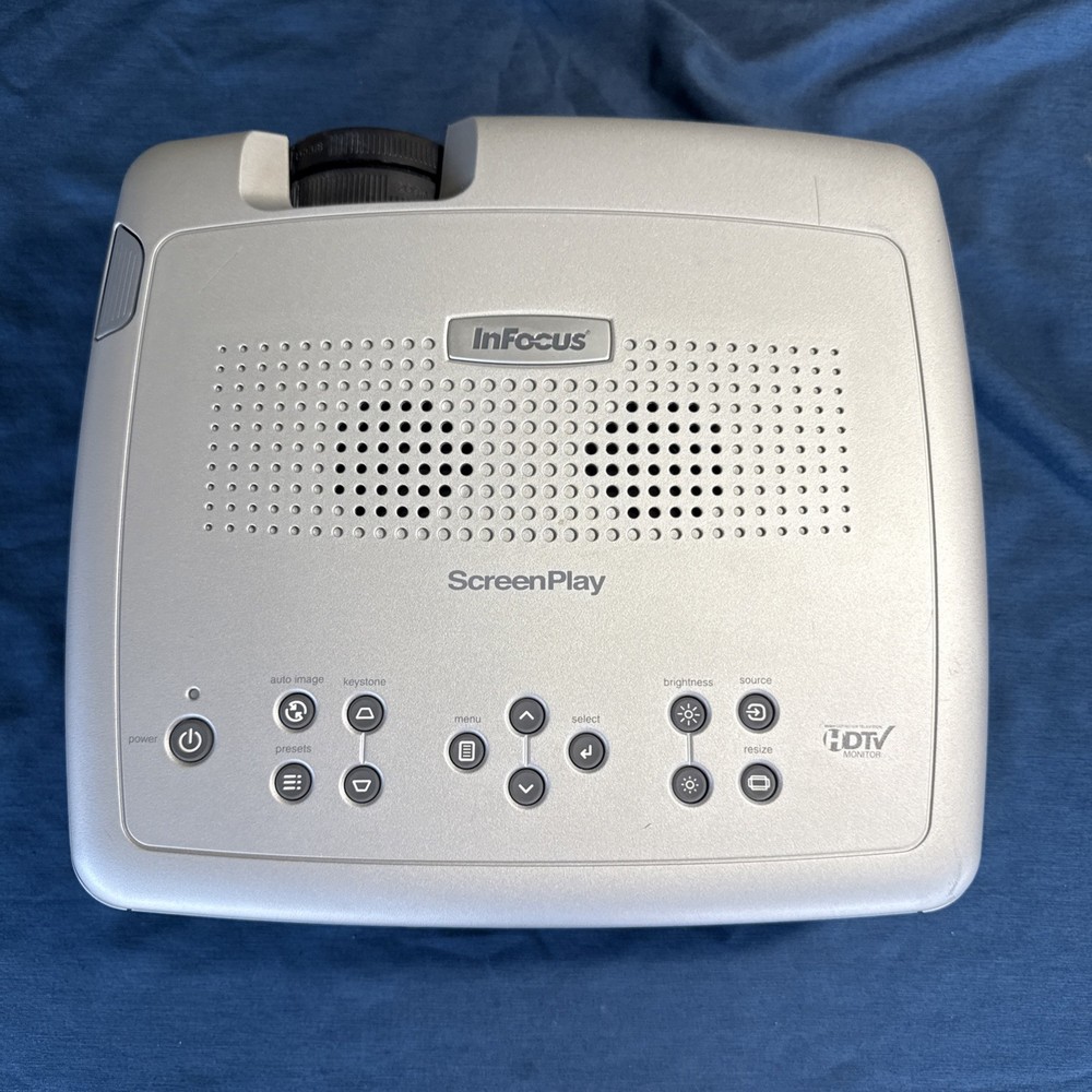InFocus ScreenPlay 5000 HDTV-ready DLP Front Projector W/ Ceiling Mount Read