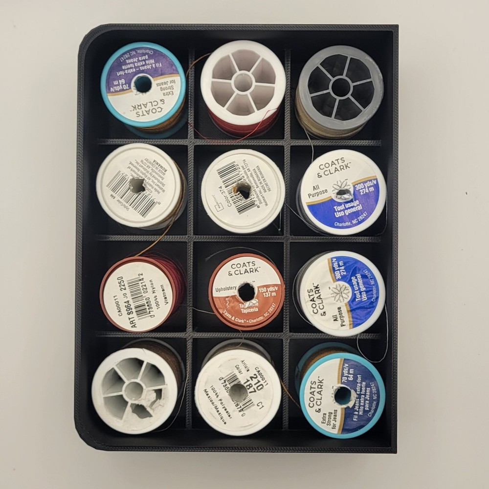 Thread Organizer For Sewing Holds Up To 12 Thread Spools