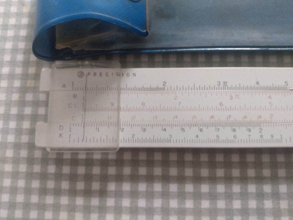 Vintage Precision Sterling Slide Rule Drafting Engineering Tool Made in USA