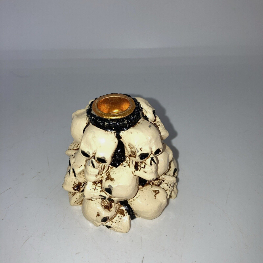 Stacked Skulls Skeleton Heads Incense Burner