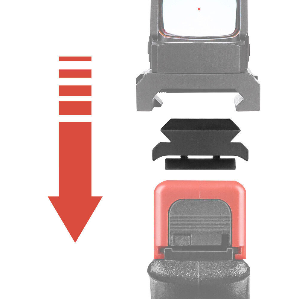 Aluminum Universal for Glock Red Dot Scope Base w/20MM Rail Mount