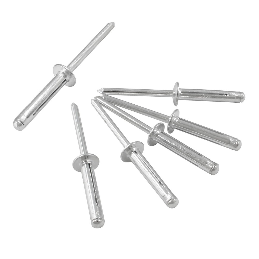 60Pcs Aluminum Tri-Fold Exploding Pop Rivets 3/16''X 1'' Large Head Blind Rivets