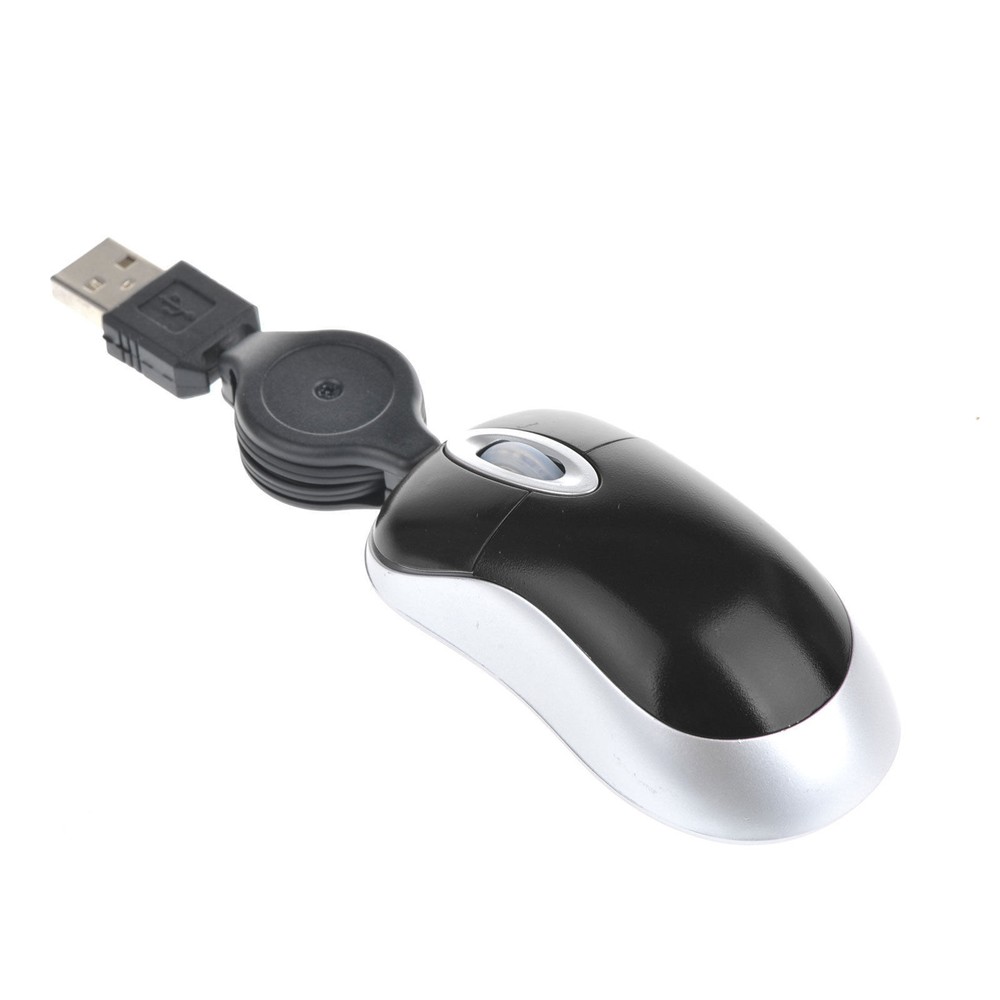 New Mini Retractable USB Optical Scroll Wheel PC Laptop Notebook Mouse Mice Us