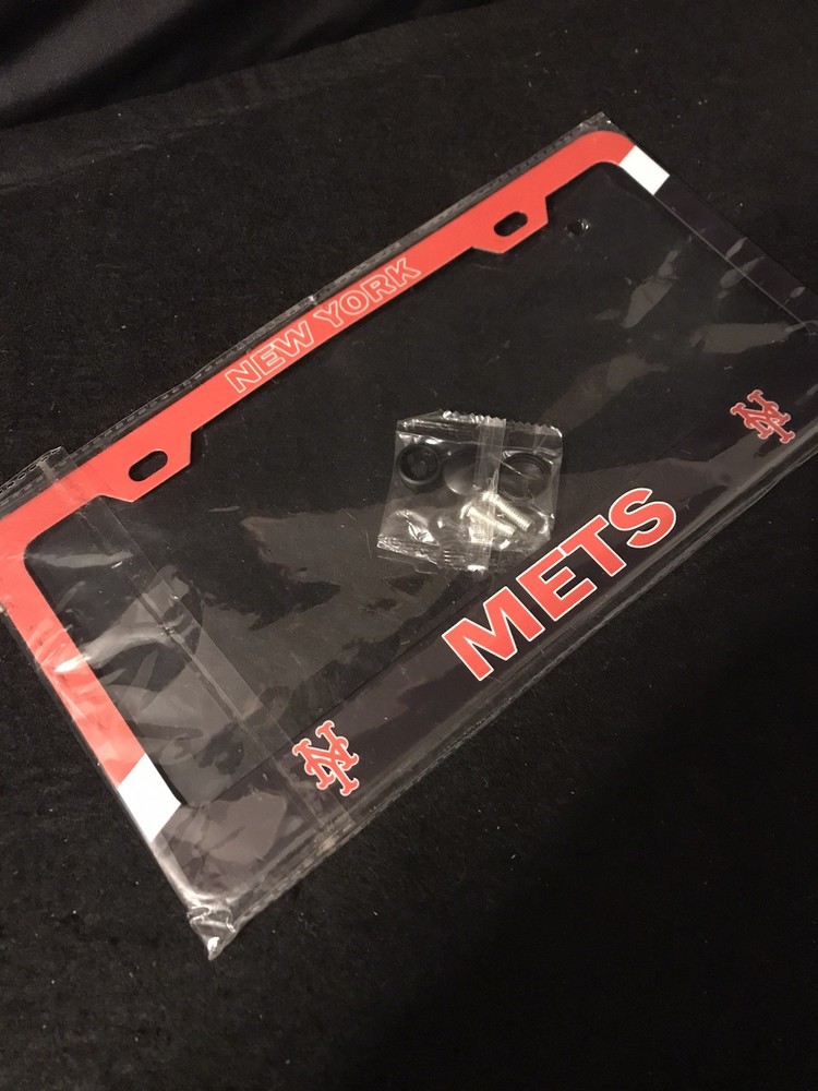 License Plate Frame - New York Mets - Polycarbonate Plastic/Single & New
