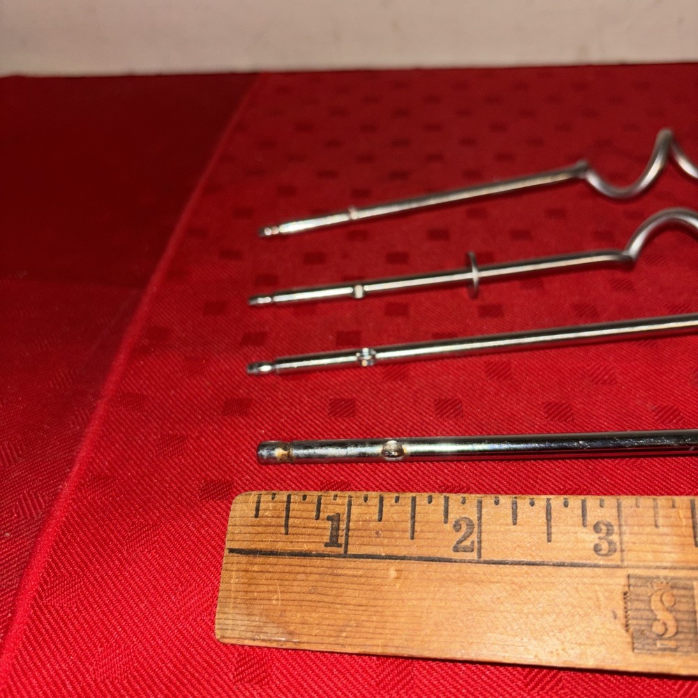 4 Mixer Attachments Including Dough Hooks