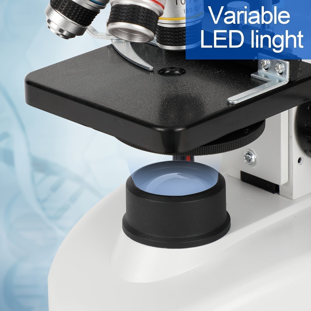 Zoom 2000x single-lens student microscope, bioluminescent diode, laboratory, chi