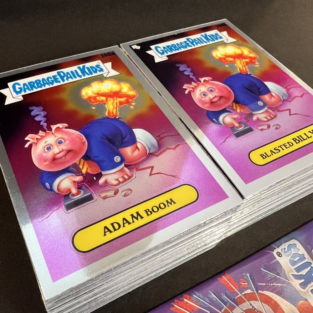 GARBAGE PAIL KIDS CHROME 7 COMPLETE 100 CARD BASE SET + WRAPPER 2025 7TH SERIES