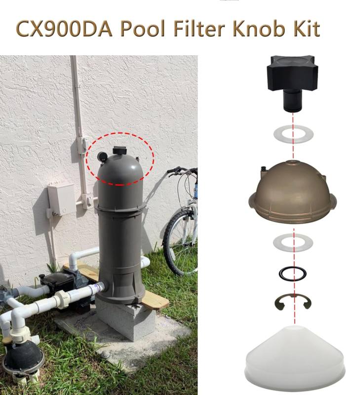 CX900DA Pool Filter Knob Kit Replacement for Star-Clear Plus C751C9002 C120 C900