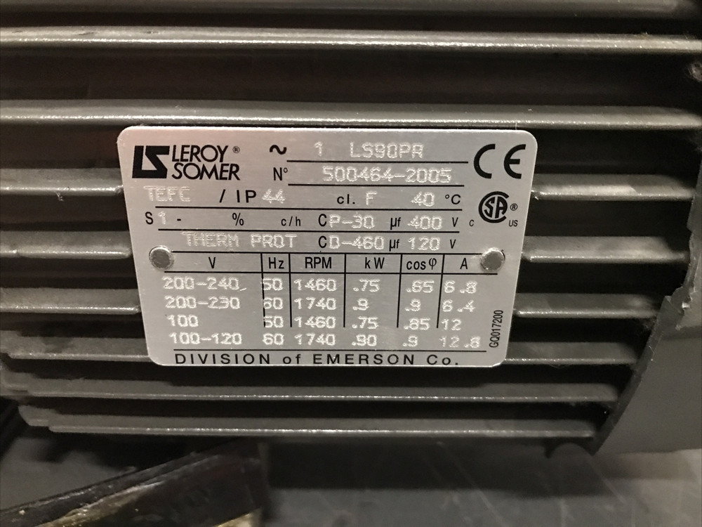 Varian DS 602 Pump / Runs but poor suction
