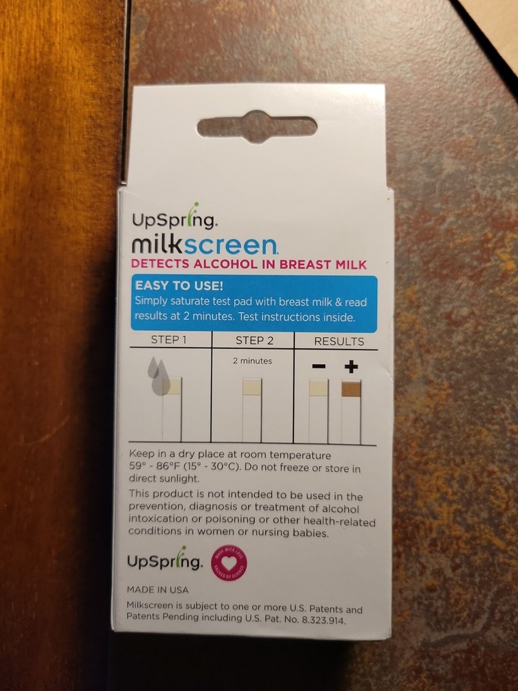 UpSpring MilkScreen for Breastfeeding 8 test Strips 09/2022