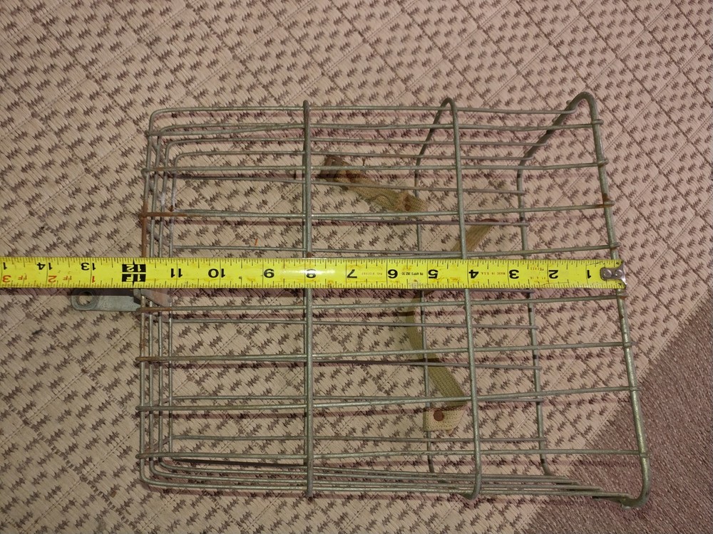 VINTAGE BICYCLE METAL WIRE FRONT BASKETS