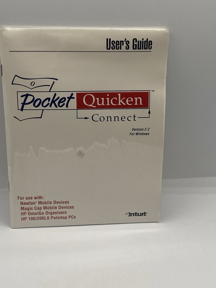 Pocket Quicken Connect Version 2.2 For Windows with User Guides