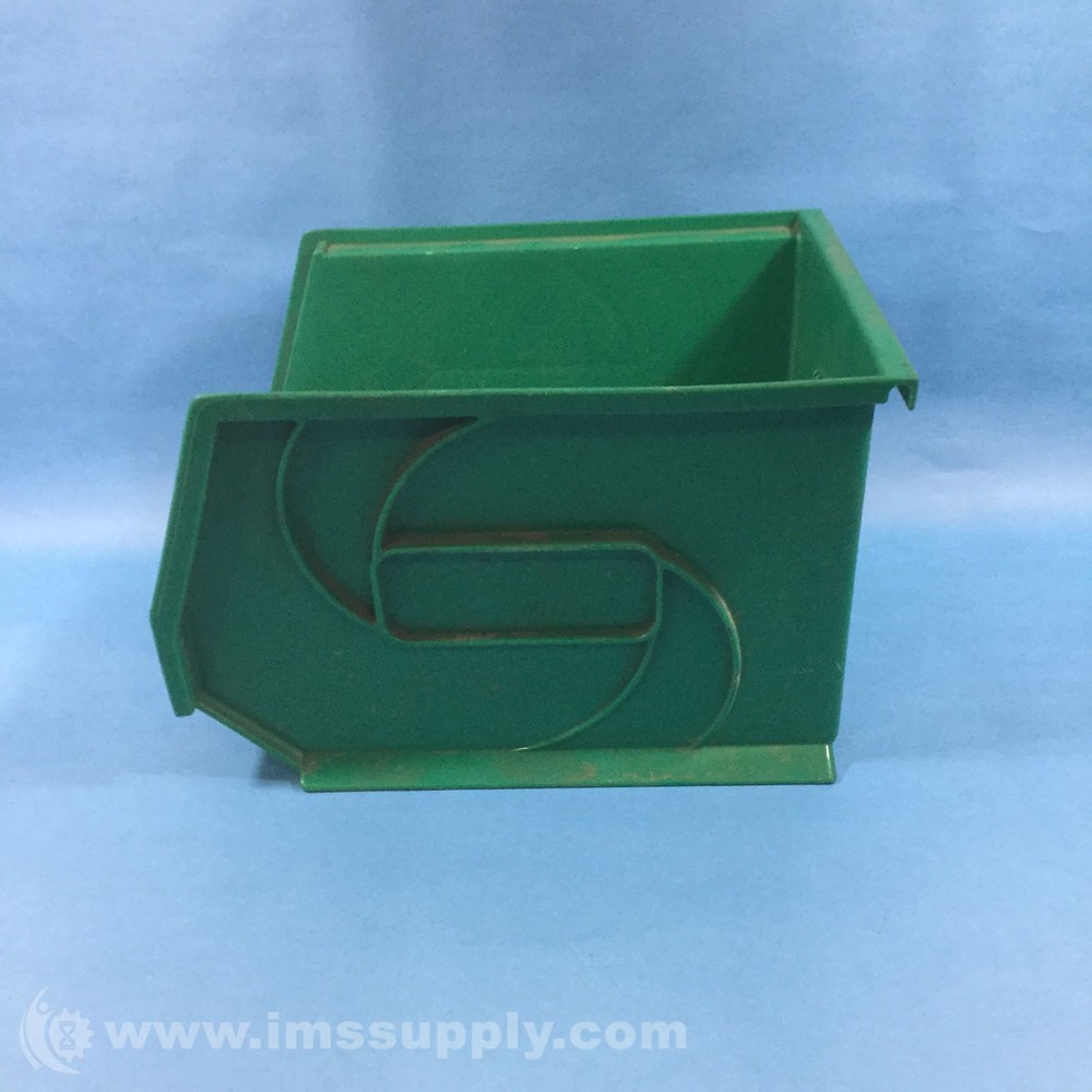 Integrated Plastics 108-7 Green Plastic Stacking Storage Bin USIP