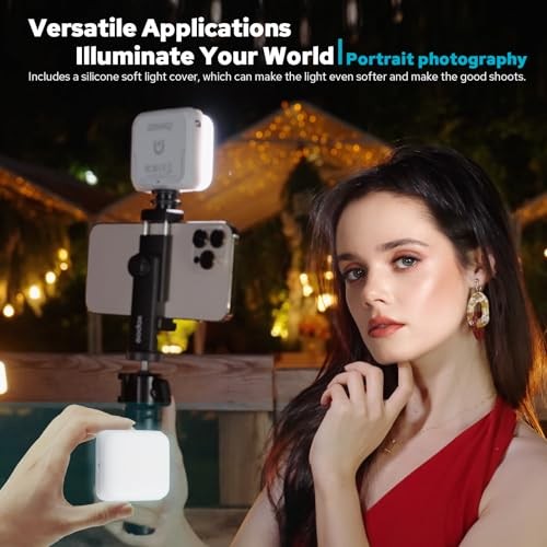 VS5 R Magnetic RGB LED Video Light with Soft Diffuser, Small Panel Light White