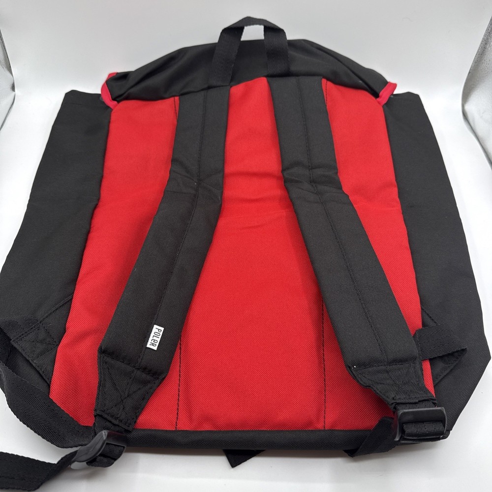 Poler Field Pack Backpack with iPad Sleeve NEW Black Red