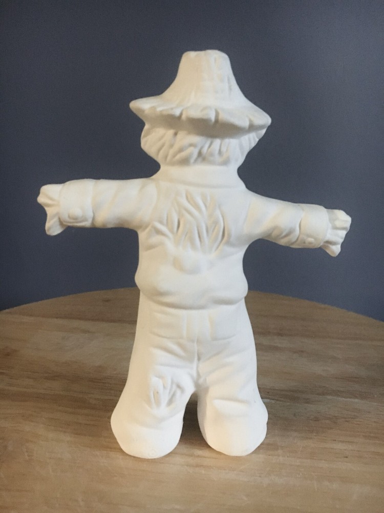 Raggety Boy Scarecrow - Fall Unpainted Molded Ceramic