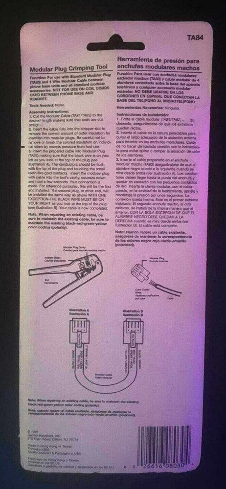 Gemini Modular Plug Crimping Tool 4-Wire