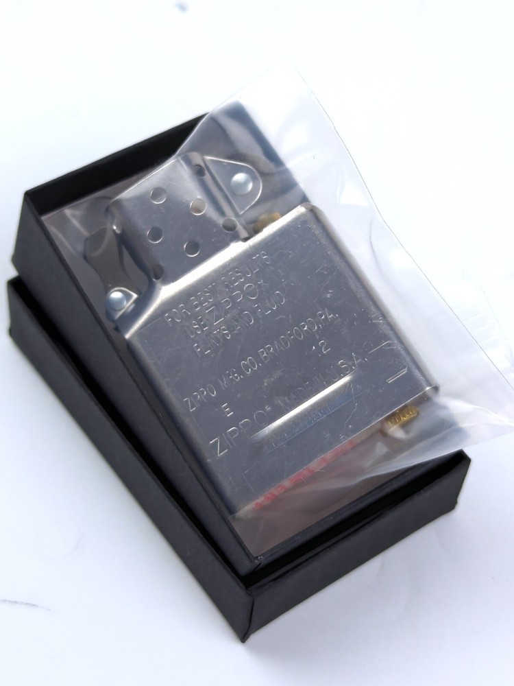 ZIPPO Chrome Plated REPLACEMENT Lighter INSERT - NEW, Never Fired! Vintage 2012