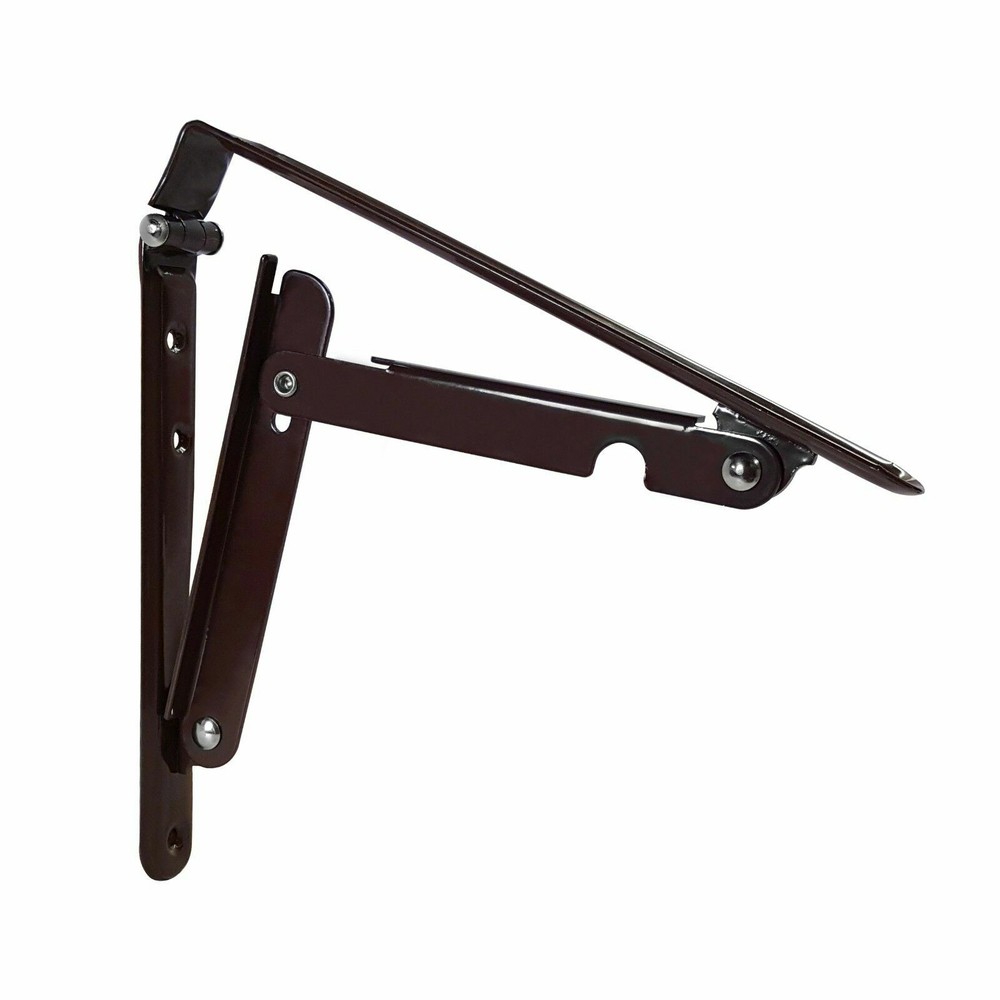 2Pk RV Folding Shelf Bracket Brown RV ( Camper) Shelving Shelf Hardware