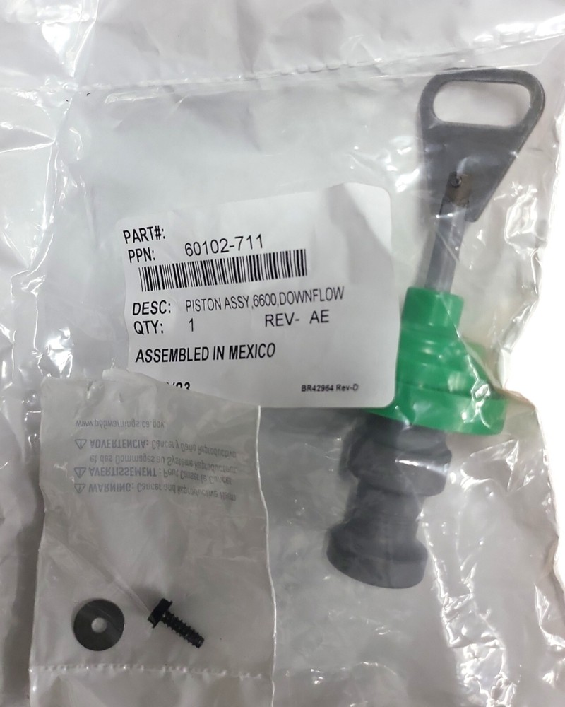 Replacement Piston and Seal Kit for Fleck 5600SXT Backwash / Water Softener 