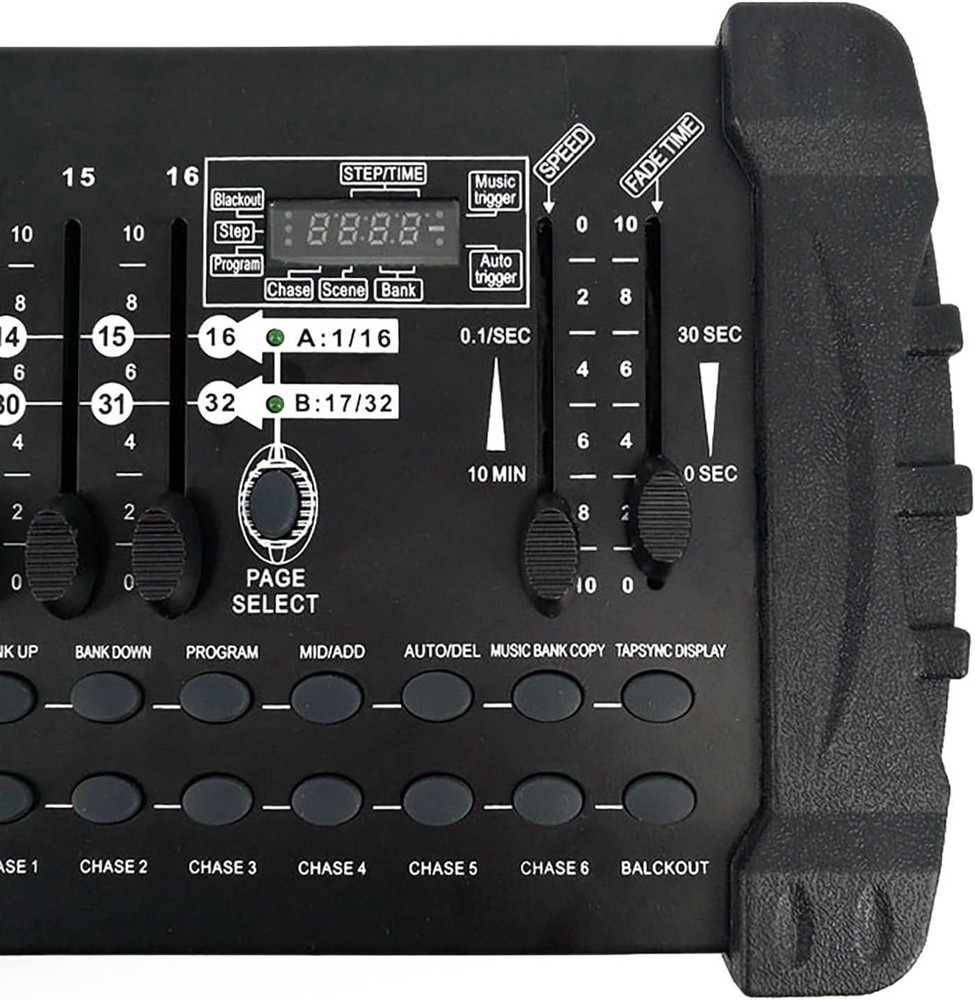 Advanced 384 Channel DMX Controller with Built-in Amplifier & LED Display