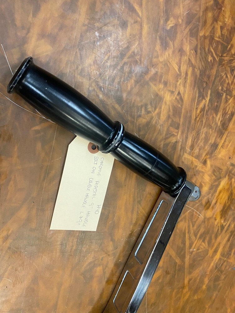 Chrome Pedestal Winch Handle 9" bolt on double handle, length 9"