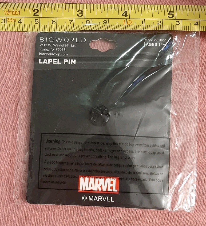BioWorld Marvel Deadpool Mask Face Lapel Pin NEW