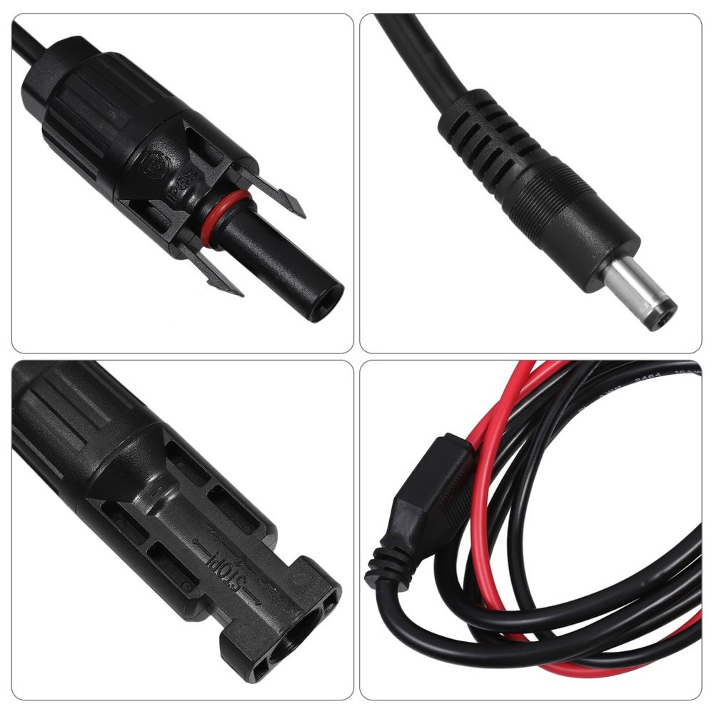 Solar Panel Plug to DC 5.5mm Adapter Cable Solar Panel Connector Solar Panel