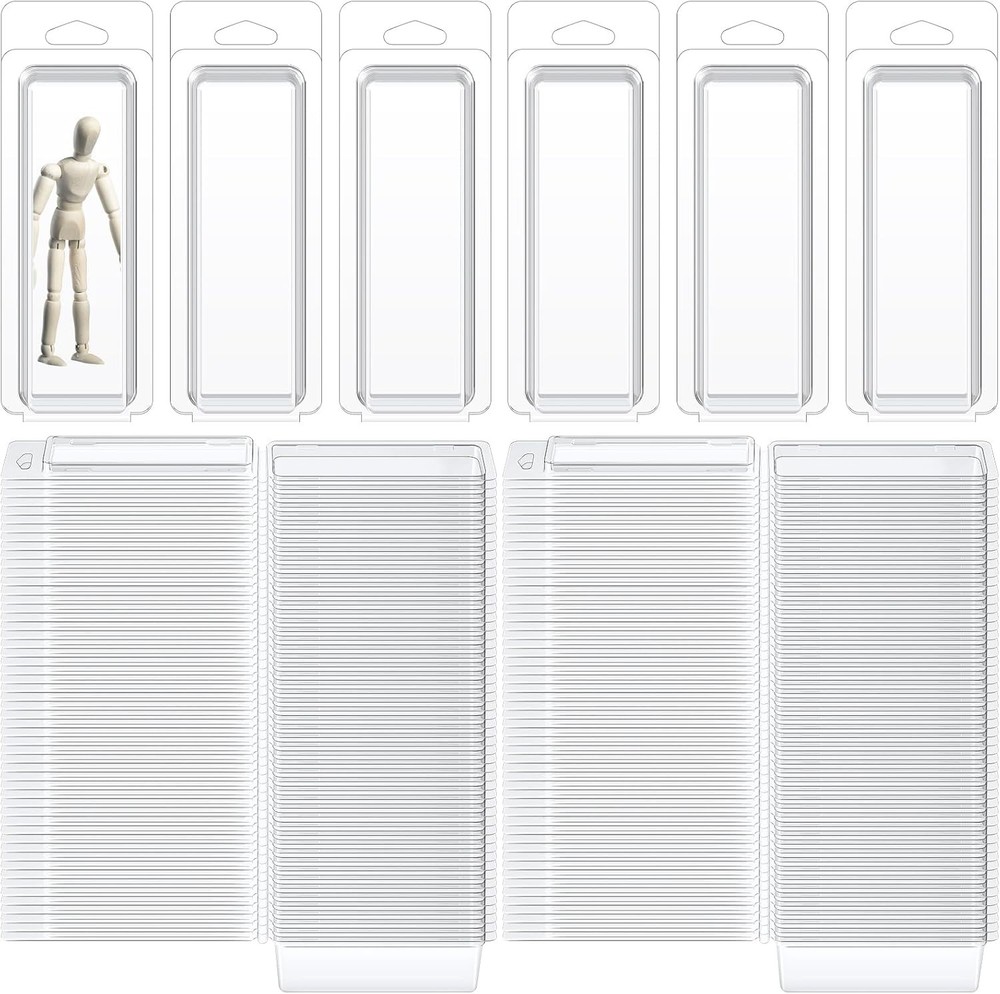 100 Pcs Plastic Blister Clamshell Protective Case Action Figure Display Protecti