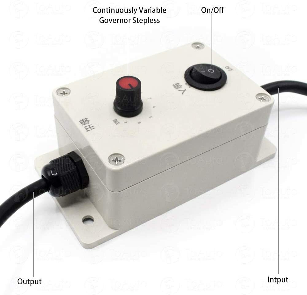 AC Vibration Motor Governor Variable Speed Controller With Switch 220V/110V,US
