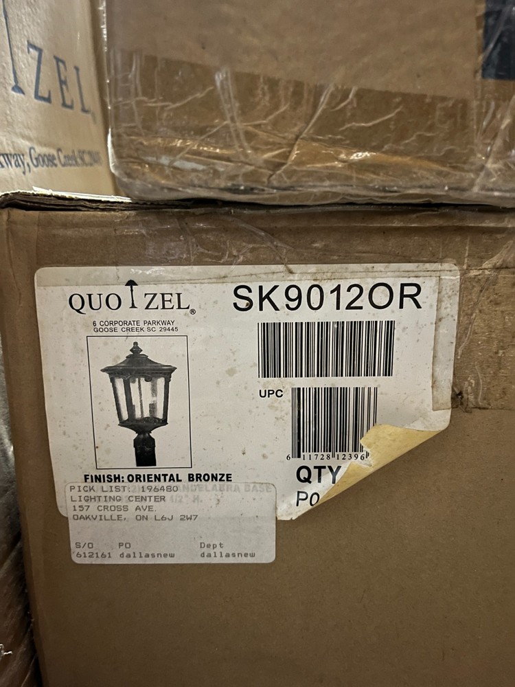 Quoizel SK9012OR01 Southbrook Post Lantern