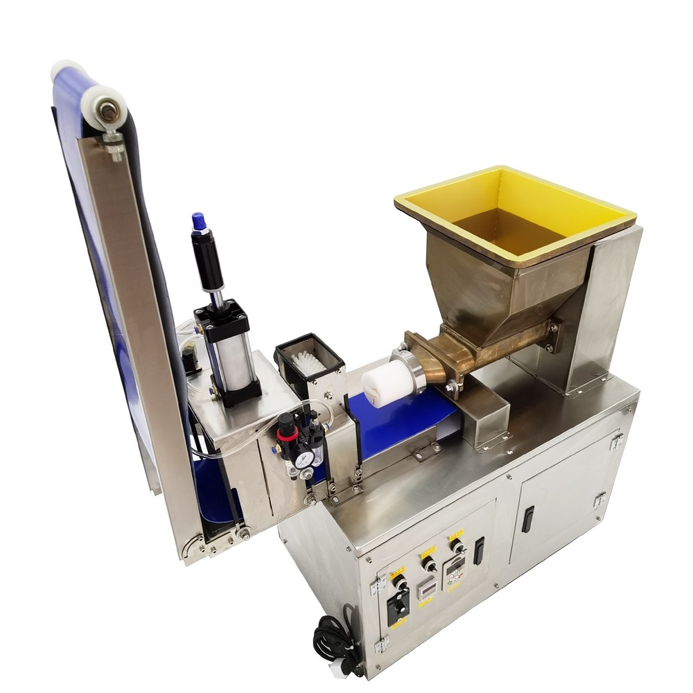 110V Dough Quantitative Cutting Machine with Conveyor Belt 0.35oz-17.64oz