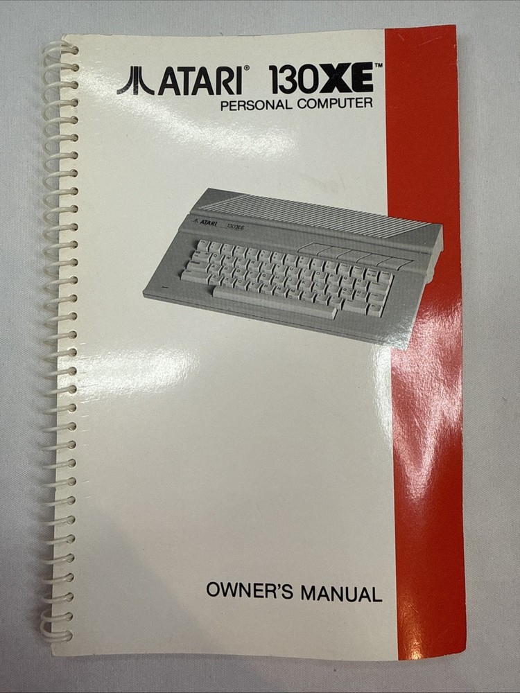 Vintage Retro Atari 130XE Computer Owner's Manual
