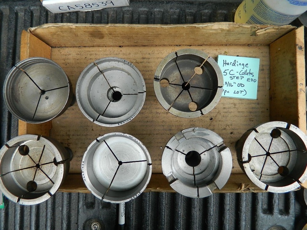Hardinge 5C Step Collets 3 3/16" OD ( 7pcs ) LOT - J