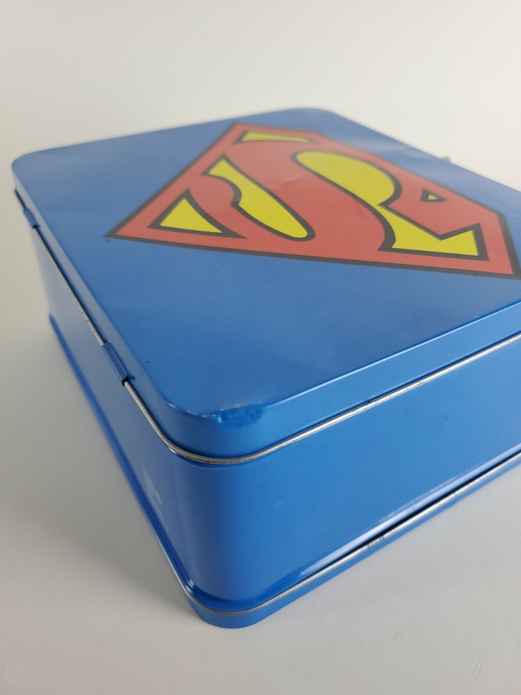 DC Comics Superman Logo Trademark Tin Lunch Box