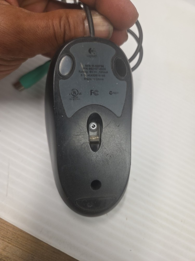 Logitech M-SBF96 Wired Optical Mouse Black