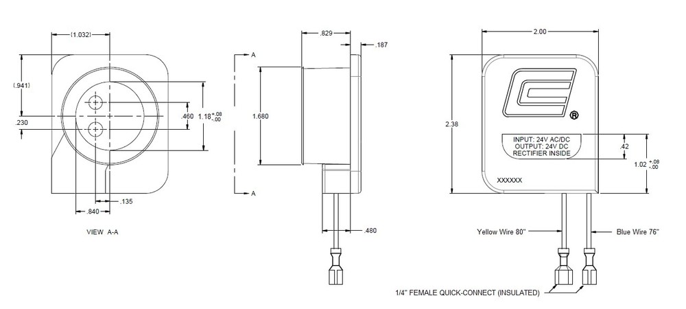 Compressor Molded Harness Plug for HVAC w/Rectifier for Copeland Compressor