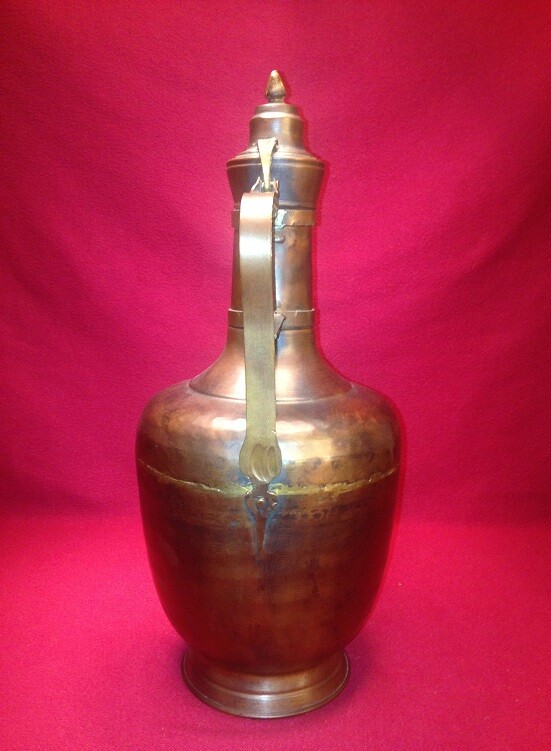 Vintage Exquisite Middle Eastern Design Large Pitcher 17"