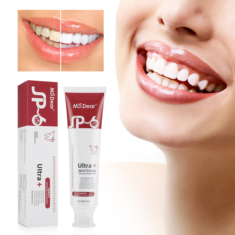 2Pcs Super Probiotic SP-6 Toothpaste, Probiotics Bright White Toothpaste, Sp 6