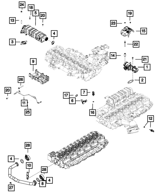 Genuine Mopar Bracket Heat Shield 68029037aa