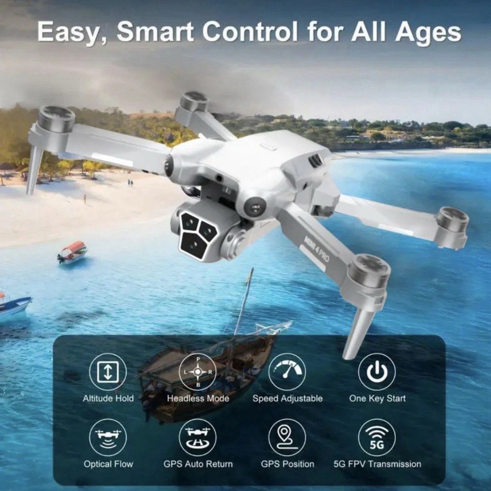 Drone -AR4 Pro With Camera, GPS Drone With Camera 4K