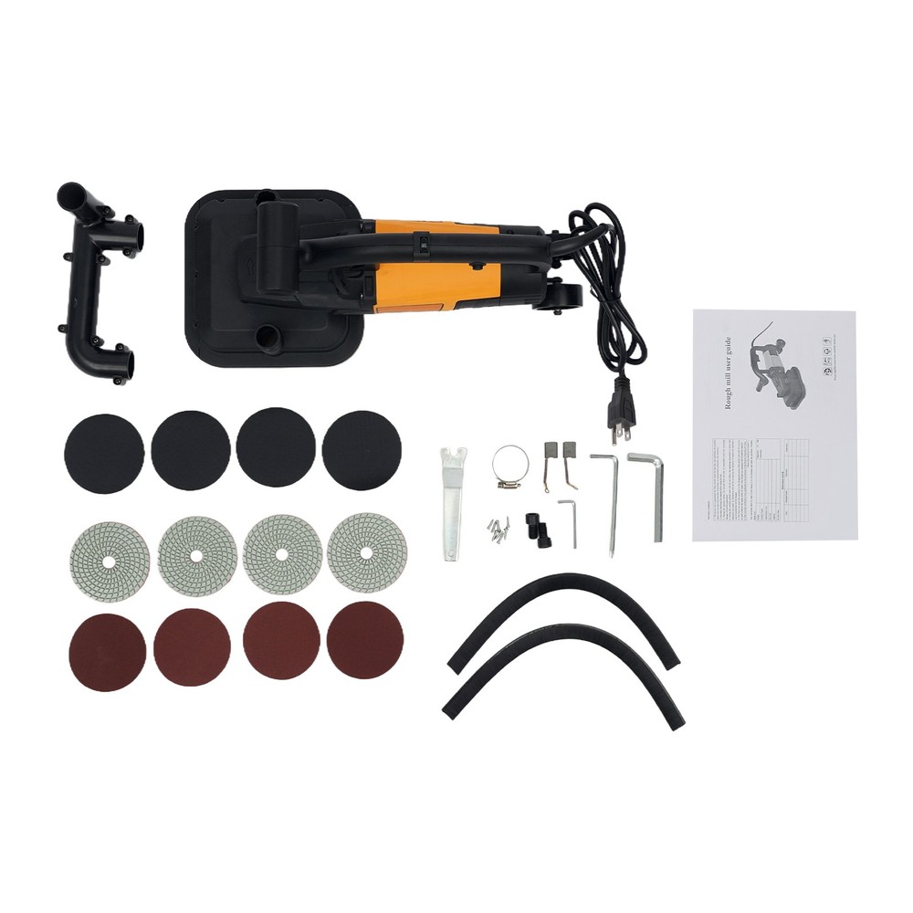 3800W Concrete Grinder Kits Cement Marble Granite Surface Grinding Machine Sets