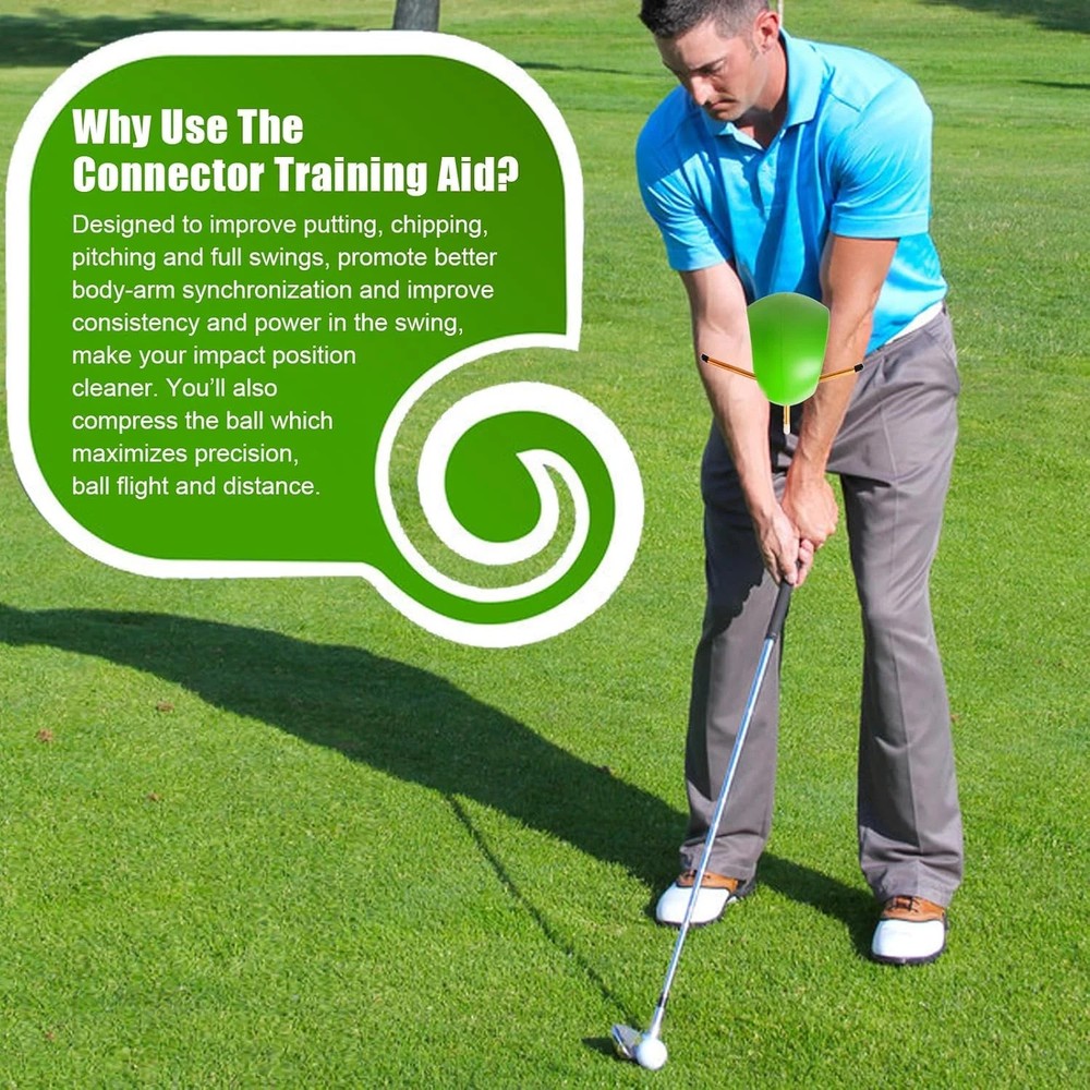 The Connector Golf Training Aid - Golf Swing Trainer Aid for Posture Correction