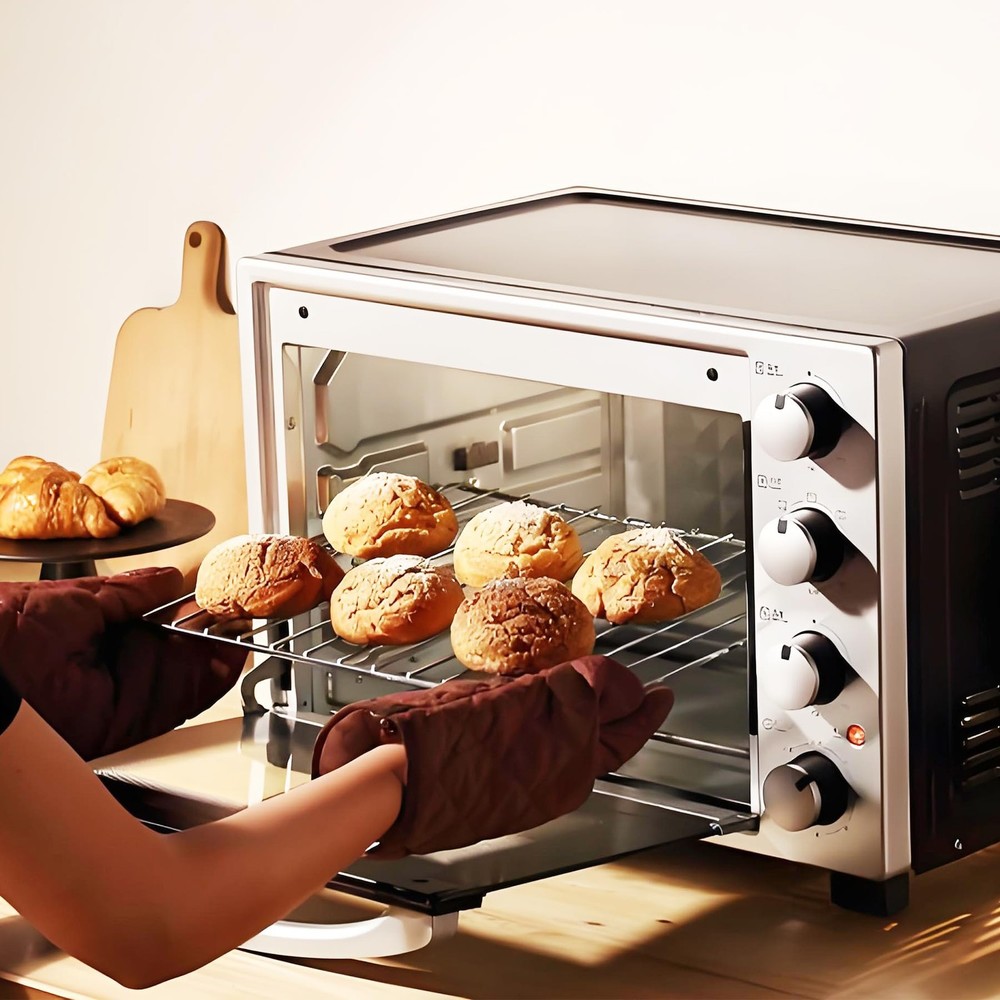 2Pack Adjustable Extendable Oven Rack, Wire Racks, Universal Silver